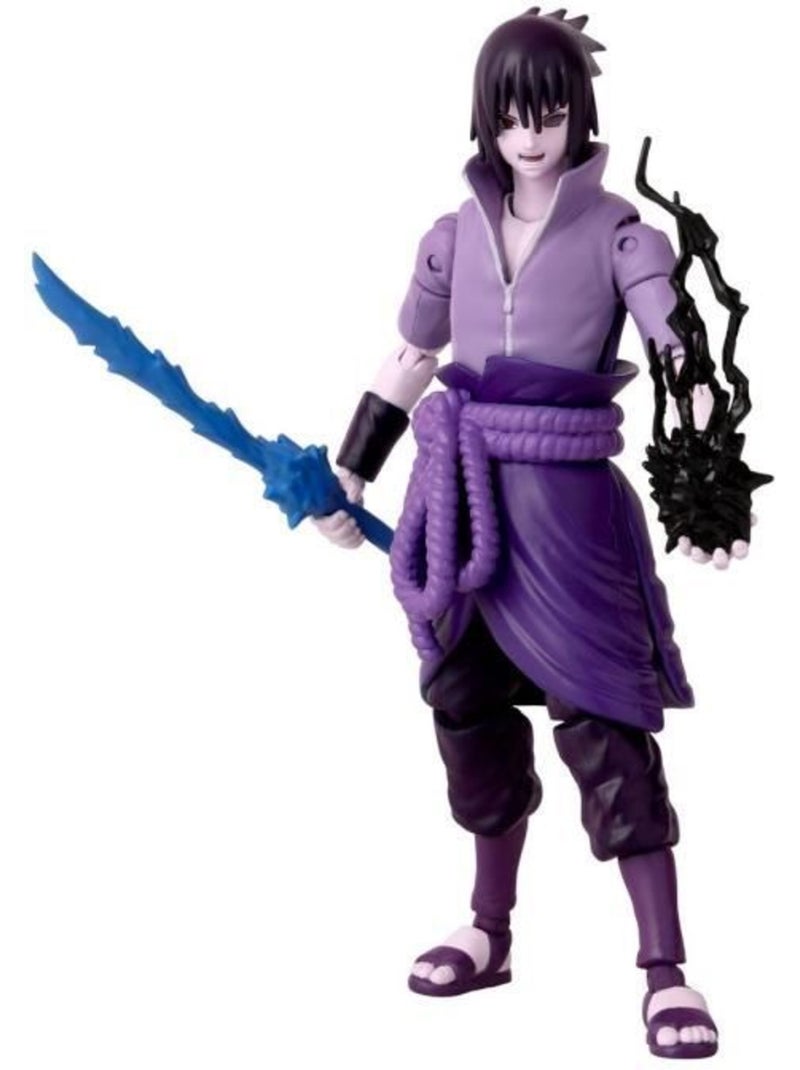 Figurine anime heroes 17 cm sasuke uchiwa rinnegan/mangekyo sharingan - bandai naruto shippuden Violet - Kiabi