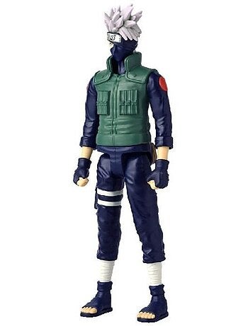 Figurine anime heroes articulée - bandai - naruto shippuden - kakashi hatake mega - 30 cm
