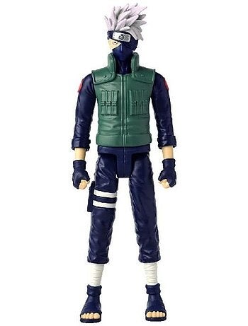 Figurine anime heroes articulée - bandai - naruto shippuden - kakashi hatake mega - 30 cm