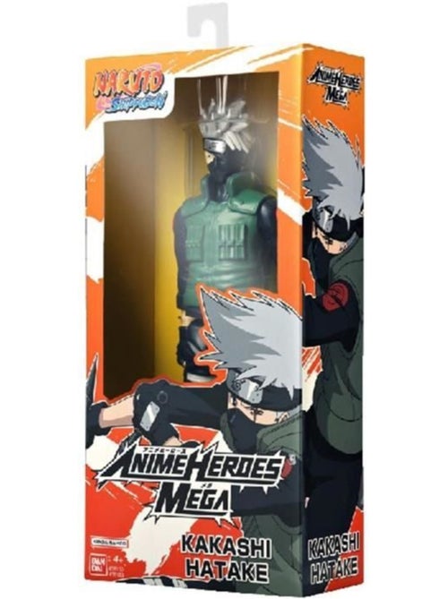 Figurine anime heroes articulée - bandai - naruto shippuden - kakashi hatake mega - 30 cm - Kiabi