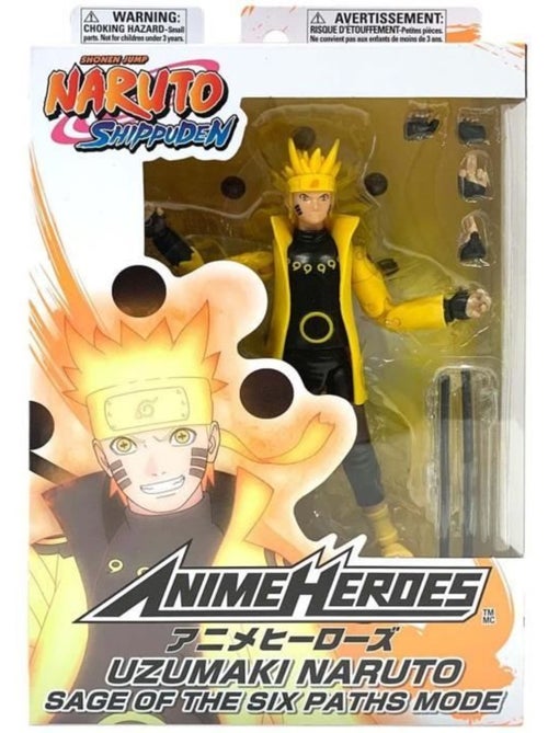 Figurine anime heroes naruto shippuden - mode sage des six chemins - bandai - Kiabi