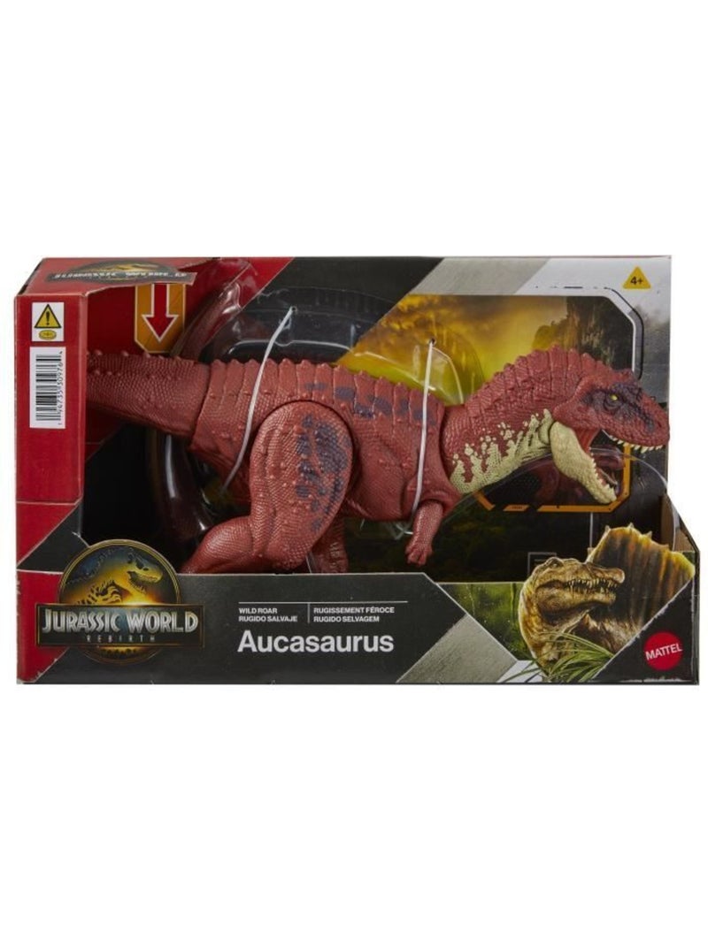 Figurine articulée - aucasaurus rugissement féroce avec son - jurassic world Gris - Kiabi