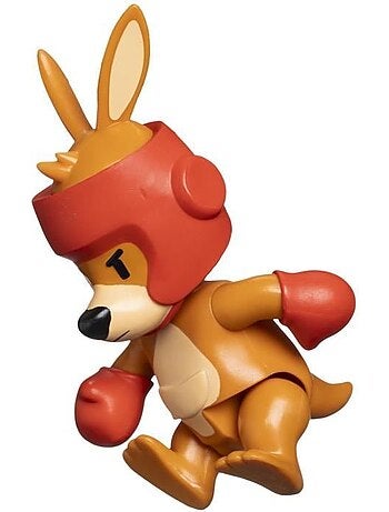 Figurine articulée - bandai - stumble guys - boxing roo - 11 cm - avec stickers