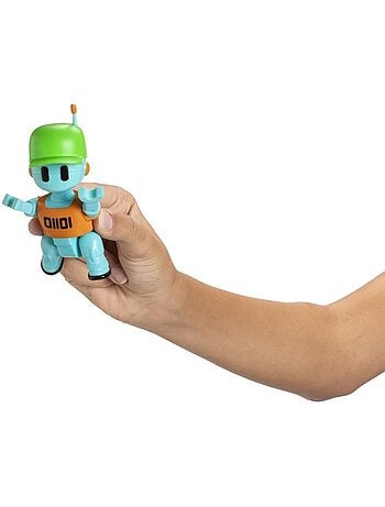 Figurine articulée - bandai - stumble guys - robot guy - 11 cm - avec stickers