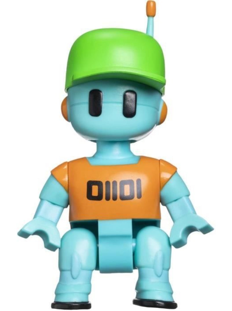 Figurine articulée - bandai - stumble guys - robot guy - 11 cm - avec stickers Multicolore - Kiabi