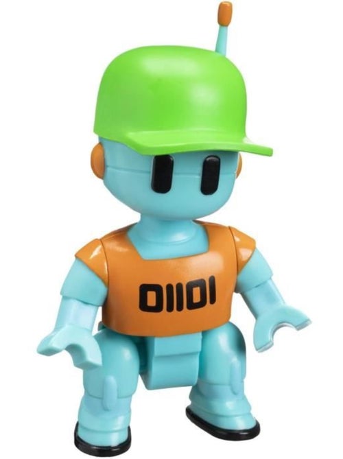 Figurine articulée - bandai - stumble guys - robot guy - 11 cm - avec stickers - Kiabi