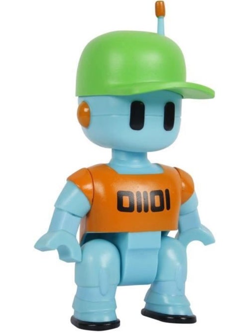 Figurine articulée - bandai - stumble guys - robot guy - 11 cm - avec stickers - Kiabi