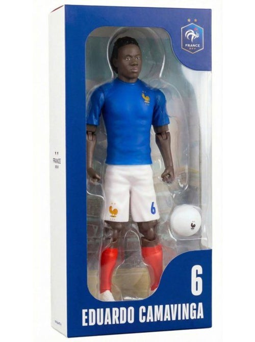 Figurine articulée - équipe de france - megableu - camavinga numéro 6 - 20 cm - Kiabi
