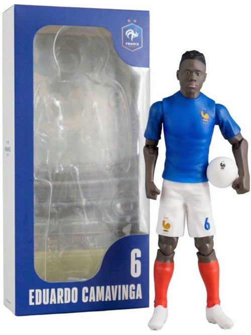 Figurine articulée - équipe de france - megableu - camavinga numéro 6 - 20 cm - Kiabi