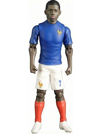 Figurine articulée - équipe de france - megableu - dembélé numéro 7 - 20 cm