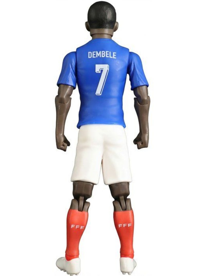 Figurine articulée - équipe de france - megableu - dembélé numéro 7 - 20 cm Bleu - Kiabi