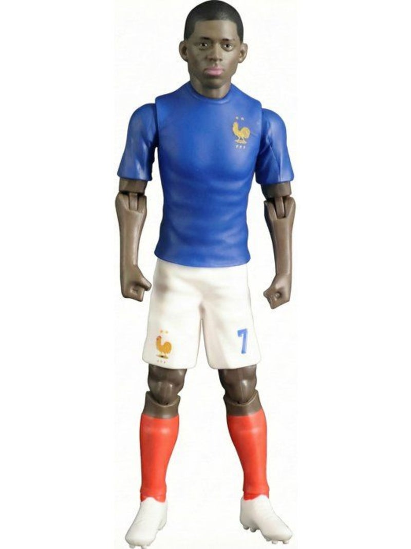 Figurine articulée - équipe de france - megableu - dembélé numéro 7 - 20 cm Bleu - Kiabi