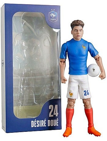 Figurine articulée - équipe de france - megableu - désiré doué numéro 24 - 20 cm