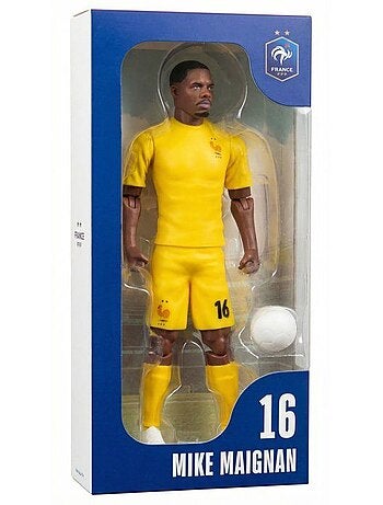 Figurine articulée - équipe de france - megableu - maignan numéro 16 - 20 cm