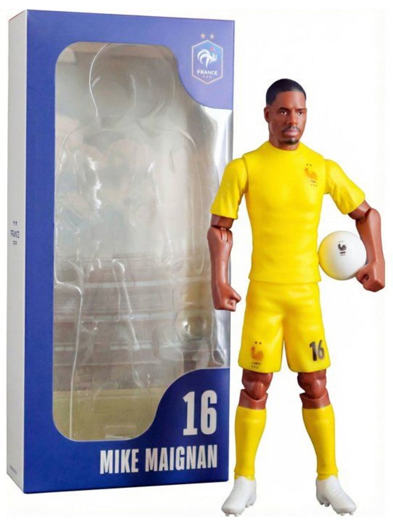 Figurine articulée - équipe de france - megableu - maignan numéro 16 - 20 cm Bleu - Kiabi