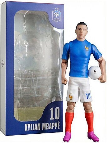 Figurine articulée - équipe de france - megableu - mbappé numéro 10 - 20 cm