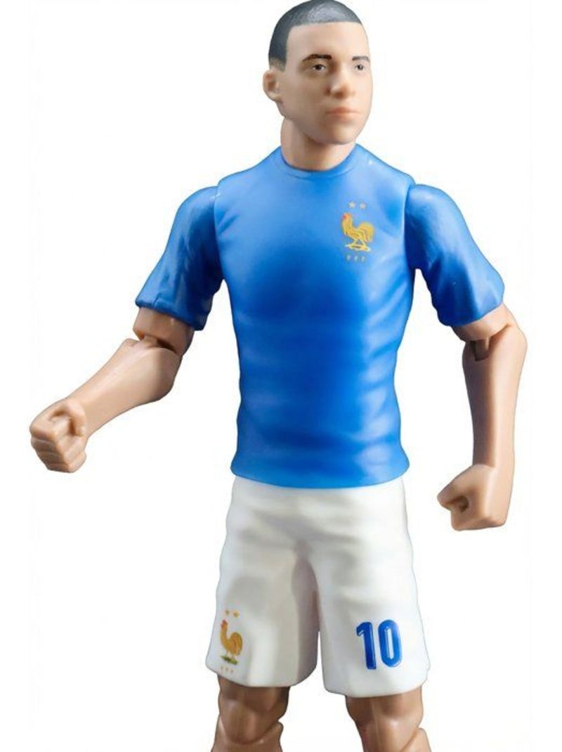 Figurine articulée - équipe de france - megableu - mbappé numéro 10 - 20 cm Bleu - Kiabi