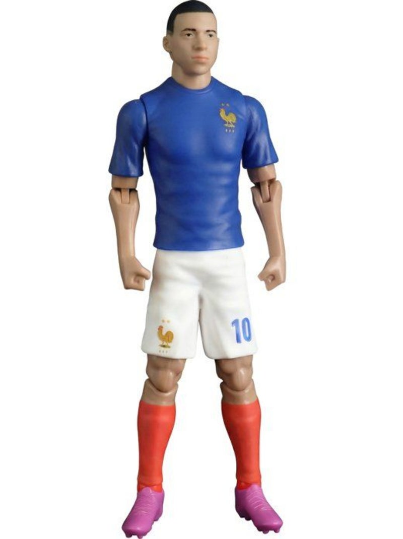 Figurine articulée - équipe de france - megableu - mbappé numéro 10 - 20 cm Bleu - Kiabi