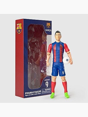 Figurine articulée - fc barcelona - megableu - lewandowski - 20 cm