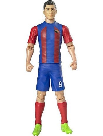Figurine articulée - fc barcelona - megableu - lewandowski - 20 cm