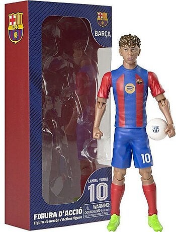 Figurine articulée - lamine yamal - fc barcelona - megableu - 20 cm