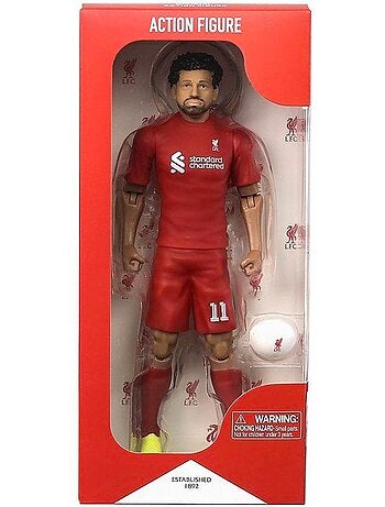 Figurine articulée - mohamed salah -liverpool fc - megableu - 20 cm