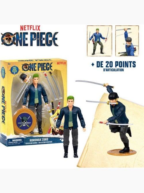 Figurine articulée - one piece - zoro - 15 cm - dès 4 ans - Kiabi