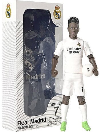 Figurine articulée - real madrid - megableu - vinicius - 20 cm