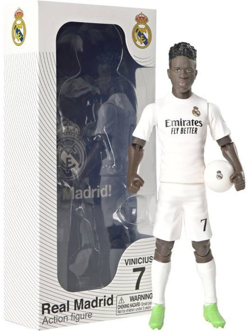 Figurine articulée - real madrid - megableu - vinicius - 20 cm Bleu - Kiabi