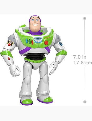 Figurine articulée - toy story - jkv15 - buzz l'éclair 17 cm - format playscale - fidèle au film
