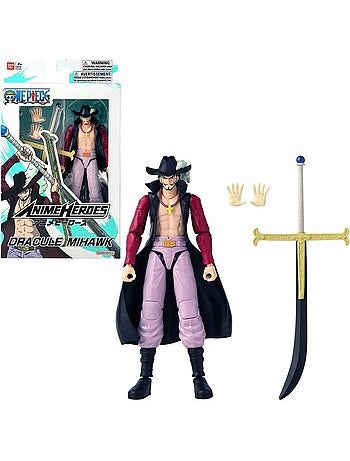 Figurine articulée 17 cm - Dracule Mihawk - BANDAI One Piece