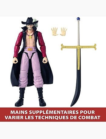 Figurine articulée 17 cm - Dracule Mihawk - BANDAI One Piece