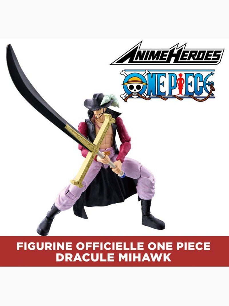 Figurine articulée 17 cm - Dracule Mihawk - BANDAI One Piece Noir - Kiabi