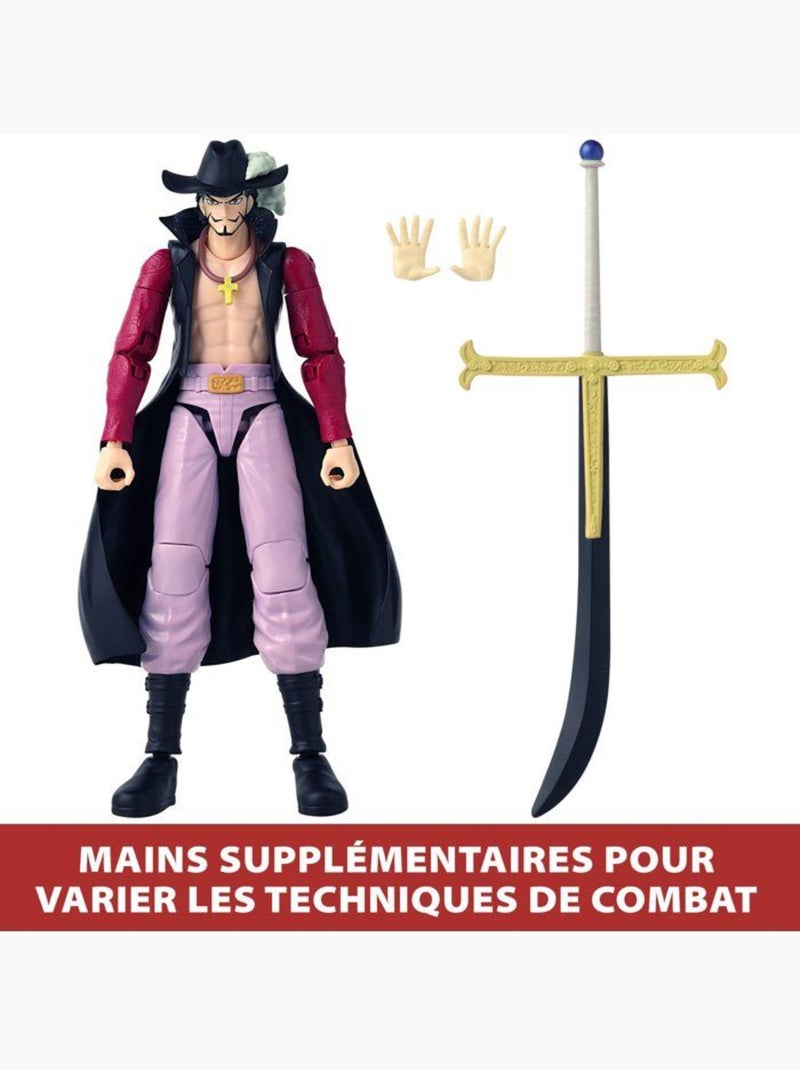 Figurine articulée 17 cm - Dracule Mihawk - BANDAI One Piece Noir - Kiabi