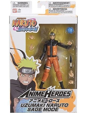 Figurine articulée 17 cm Naruto Mode Hermite - BANDAI Anime Heroes