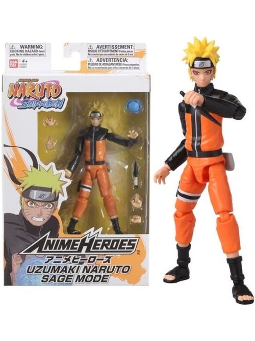 Figurine articulée 17 cm Naruto Mode Hermite - BANDAI Anime Heroes - Kiabi
