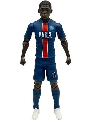 Figurine articulée 20 cm avec ballon - MEGABLEU, PSG Ousmane Dembélé n°10