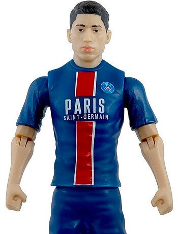 Figurine articulée 20 cm + ballon - Achraf Hakimi n°2 - MEGABLEU PSG
