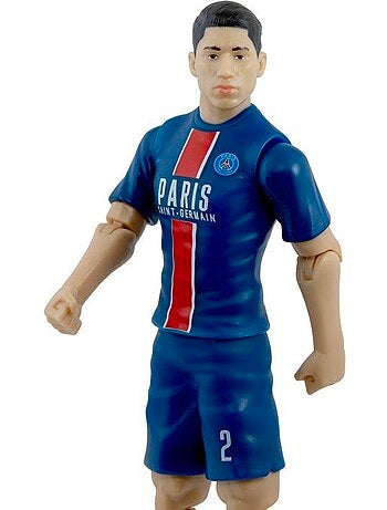 Figurine articulée 20 cm + ballon - Achraf Hakimi n°2 - MEGABLEU PSG