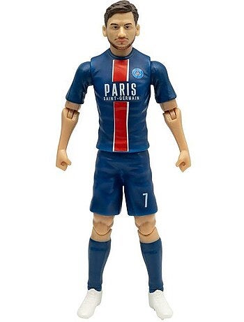 Figurine articulée 20 cm + ballon - Khvicha Kvaratskhelia n°7 - PSG MEGABLEU