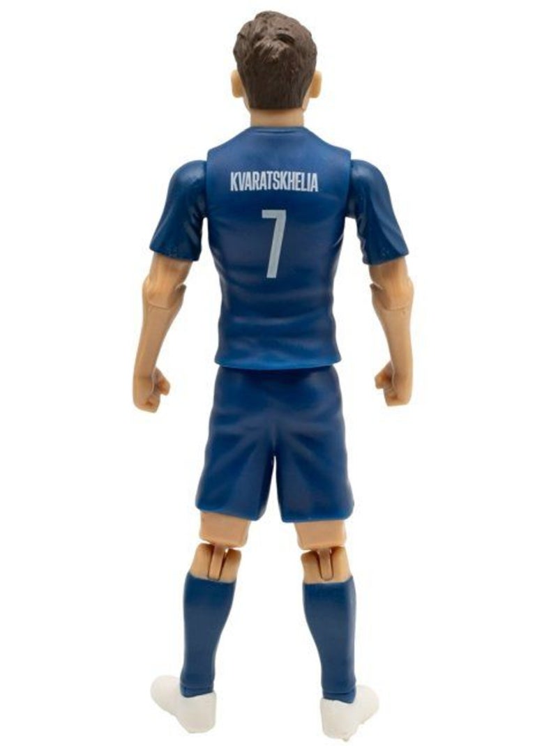 Figurine articulée 20 cm + ballon - Khvicha Kvaratskhelia n°7 - PSG MEGABLEU Bleu - Kiabi
