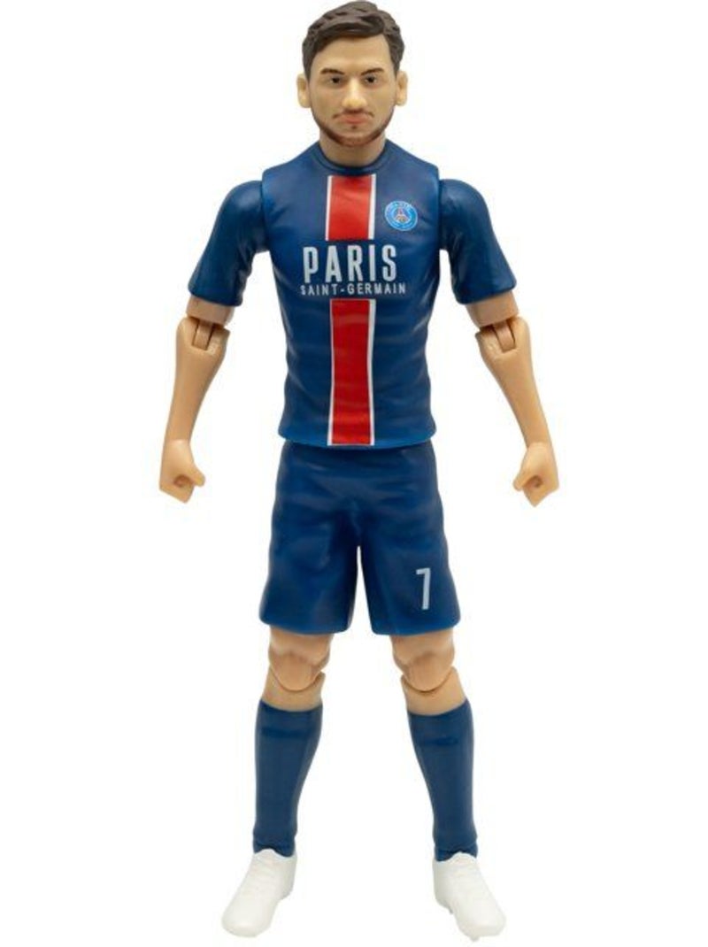 Figurine articulée 20 cm + ballon - Khvicha Kvaratskhelia n°7 - PSG MEGABLEU Bleu - Kiabi