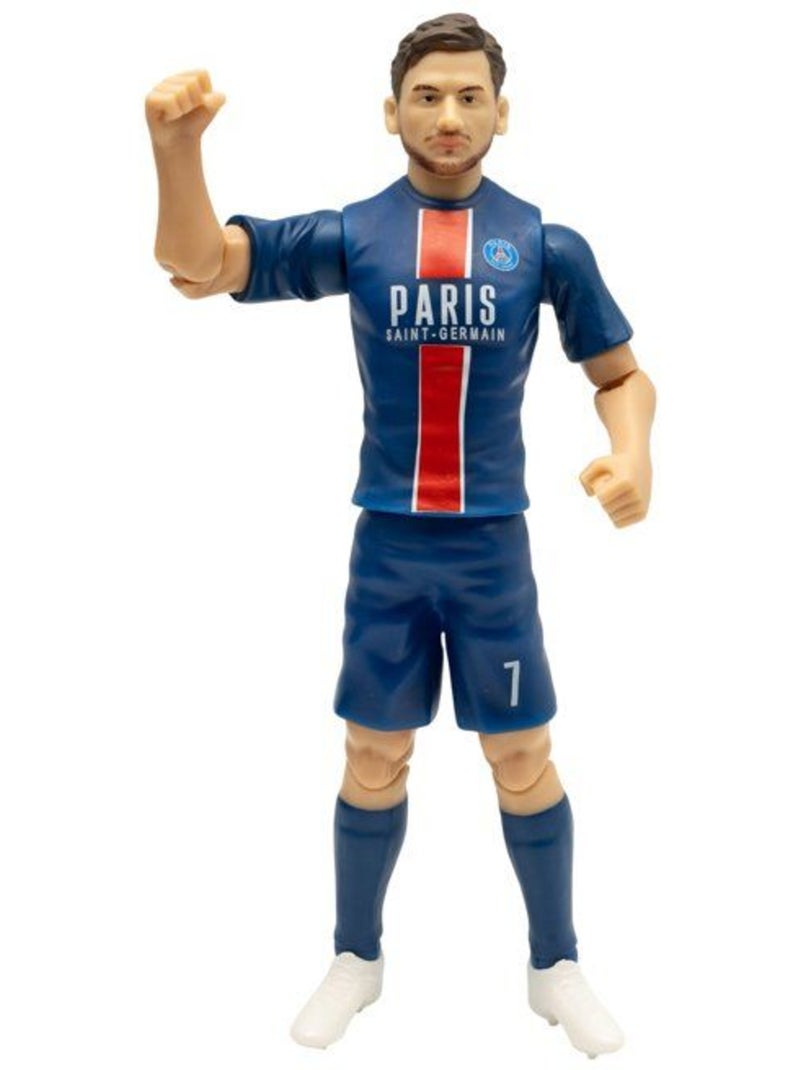 Figurine articulée 20 cm + ballon - Khvicha Kvaratskhelia n°7 - PSG MEGABLEU Bleu - Kiabi