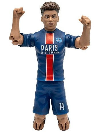 Figurine articulée 20 cm + ballon PSG Désiré Doué n°14 - MEGABLEU