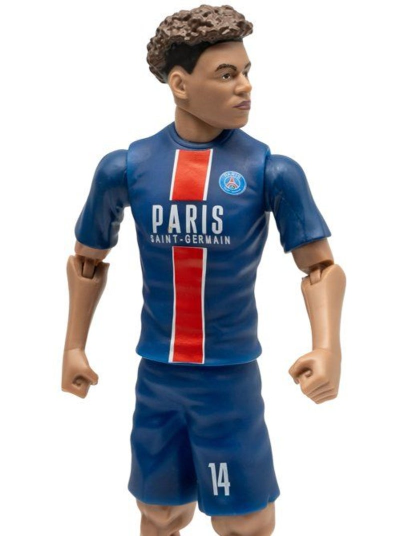 Figurine articulée 20 cm + ballon PSG Désiré Doué n°14 - MEGABLEU Bleu - Kiabi