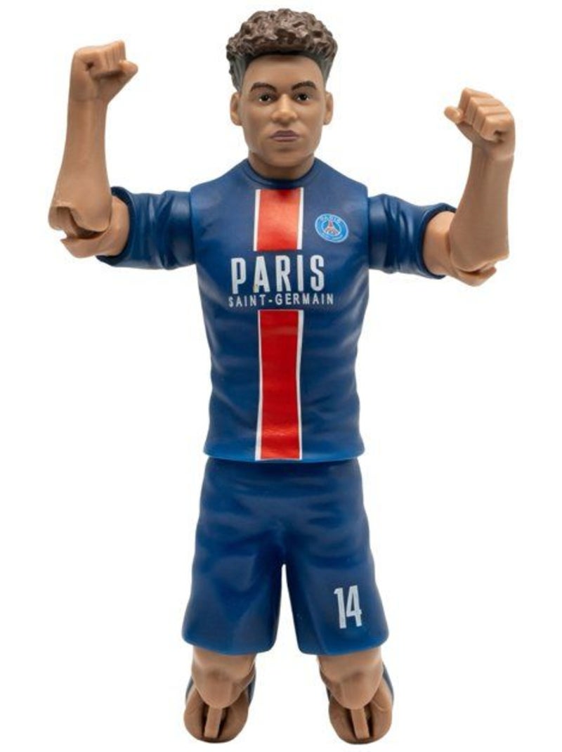Figurine articulée 20 cm + ballon PSG Désiré Doué n°14 - MEGABLEU Bleu - Kiabi