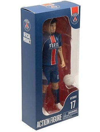Figurine articulée 20 cm Vitinha n°17 + ballon - MEGABLEU, PSG