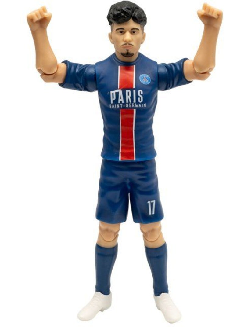 Figurine articulée 20 cm Vitinha n°17 + ballon - MEGABLEU, PSG Bleu - Kiabi