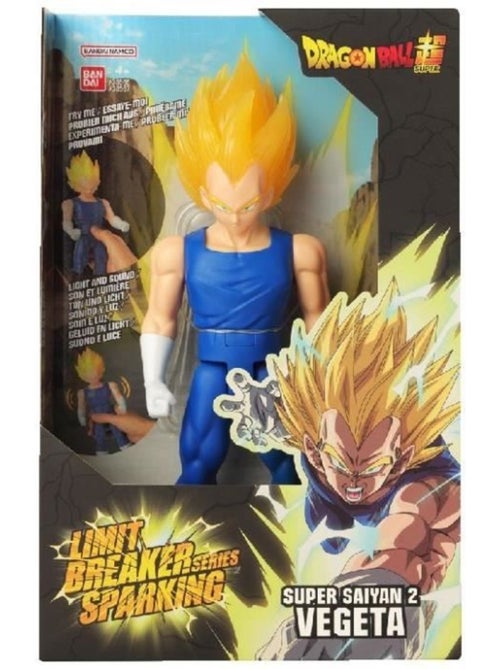 Figurine articulée 30 cm son & lumière vegeta ssj2 - bandai dragon ball - Kiabi