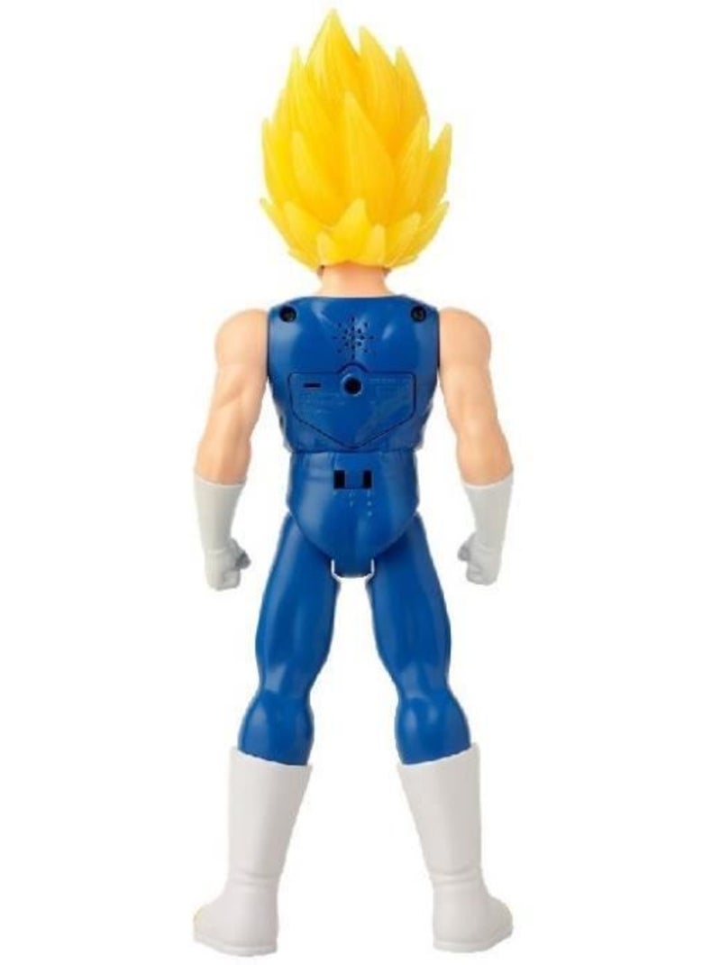 Figurine articulée 30 cm son & lumière vegeta ssj2 - bandai dragon ball Bleu - Kiabi